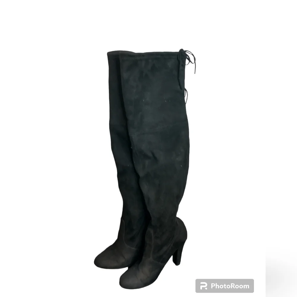 Steve Madden Gorgeous Over The Knee Black Heeled boots, size 7M